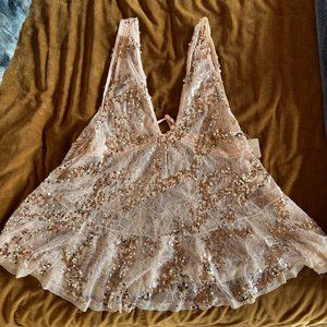 Free People Intimates Sequin Mini Dress